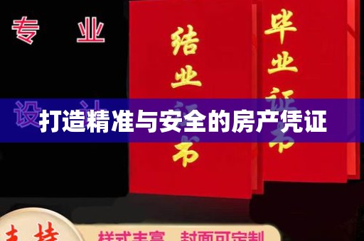 交城打造精准与安全的房产凭证